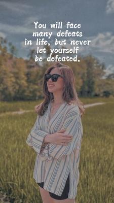NEVER LET YOURSELF 