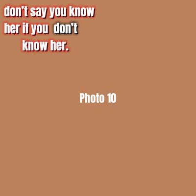 do you know her?😕