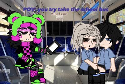 I take the bus..